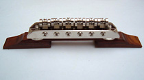 roller saddle six string guitar bridge  - Alan Exly, Project Guitar Parts