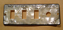 Hofner guitar parts - control panel